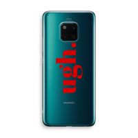 Ugh: Huawei Mate 20 Pro Transparant Hoesje