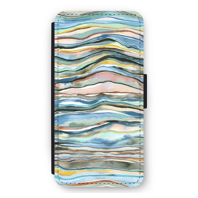 Watercolor Agate: iPhone 12 Pro Max Flip Hoesje