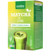 Purasana Food & Drinks Poeder Matcha tea 6 x 2 g BIO 12gr