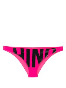 Moschino logo print bikini bottoms - Rose