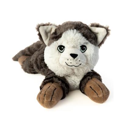 Habibi Magnetron Knuffel - kat / poes - Warmte knuffeldier - grijs - 35 cm - pittenzak Habibi Magnetron Knuffel - kat / poes - Warmte knuffeldier - grijs - 35 cm - pittenzak