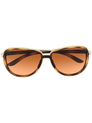 Oakley lunettes de soleil Split Time à monture aviateur - Or