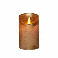 LED Kaars Wax Goud 12,5cm