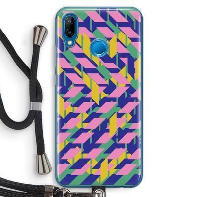 Skew Blush 1: Huawei P20 Lite Transparant Hoesje met koord