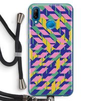 Skew Blush 1: Huawei P20 Lite Transparant Hoesje met koord
