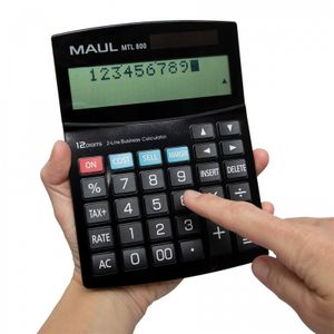 MAUL MTL 800 calculator Desktop Rekenmachine met display Zwart