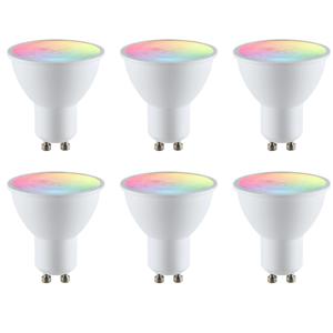 Zigbee led spot RGBWW gu10 fitting - 5 watt - voordeelset van 6