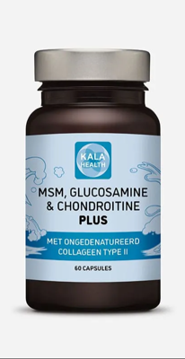 Kala Health MSM, Glucosamine & Chondroïtine Plus Capsules