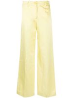 P.A.R.O.S.H. pantalon de tailleur à coupe droite - Jaune