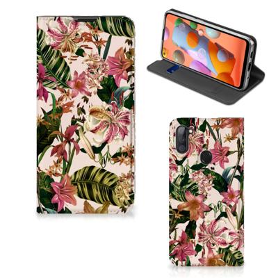 Samsung Galaxy M11 | A11 Smart Cover Flowers