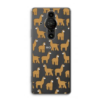 Alpacas: Sony Xperia Pro-I Transparant Hoesje