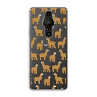 Alpacas: Sony Xperia Pro-I Transparant Hoesje