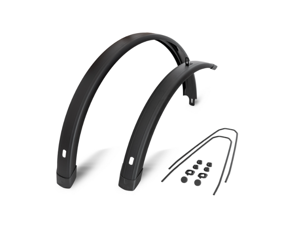 Eurofender Ef spatbord set tempo square 28 inch 72mm zwart