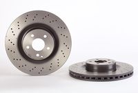 Remschijf COATED DISC LINE BREMBO, Remschijftype: Geperforeerd / Geventileerd, u.a. für Mercedes-Benz