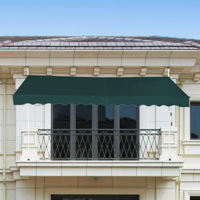 350cm Telescopische Zonnescherm Luifel Intrekbare Luifel Zon Onderdak UV-Bestendig Waterdicht Dek Luifel voor Venster Balkon Tuin