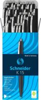 50x Balpen Schneider K 15 zwart medium