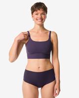 HEMA Dames Tailleslip Micro Rib Donkerpaars (donkerpaars)
