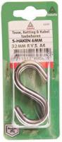 S-haak 4x32mm rvs 2st - Deltafix
