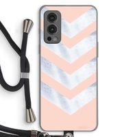 Marmeren pijlen: OnePlus Nord 2 5G Transparant Hoesje met koord