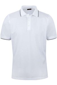 Stenströms Fitted Body Polo shirt wit, Effen