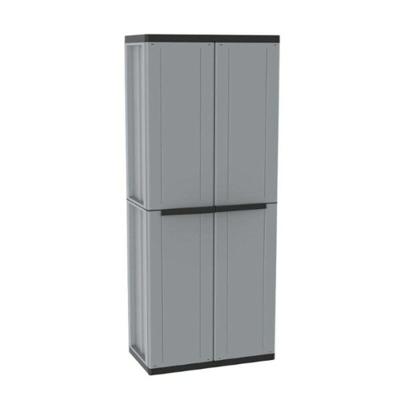 Bezemkast Terry JLine 368 Grijs Zwart/Gris Hars Plastic 68 x 37,5 x 163,5 cm