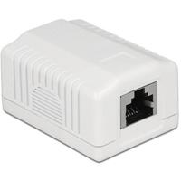 Delock 86196 Netwerkdoos Opbouw (op muur) CAT 6A Wit