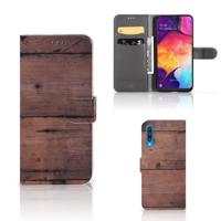 Samsung Galaxy A50 | Book Style Case | Old Wood
