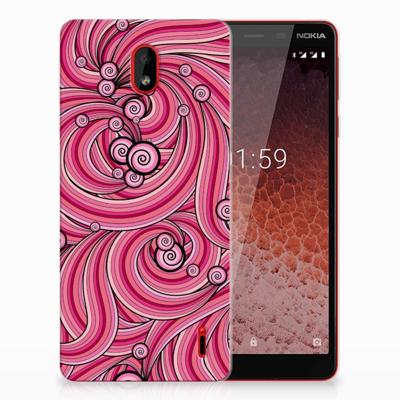 Nokia 1 Plus | Hoesje maken | Swirl Pink