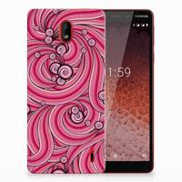Nokia 1 Plus | Hoesje maken | Swirl Pink