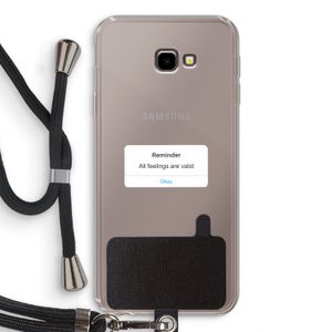 Reminder: Samsung Galaxy J4 Plus Transparant Hoesje met koord