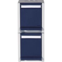 Stopcontact dubbel waterdicht IP55 met klep verticaal