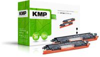 KMP Toner vervangt HP 126A, CE310A Compatibel 2-pack Zwart 2400 bladzijden H-T148D 1226,0021