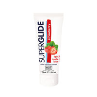 HOT Superglide - Edible Waterbased Lubricant - Strawberry - 3 fl oz / 75 ml - thumbnail