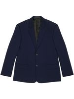 Balenciaga single-breasted blazer - Bleu - thumbnail