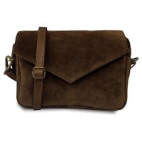 Chabo Bags Envelop Schoudertasje Rio Romy Suede Cognac / Bruin Chabo Bags Envelop Schoudertasje Rio Romy Suede Cognac / Bruin