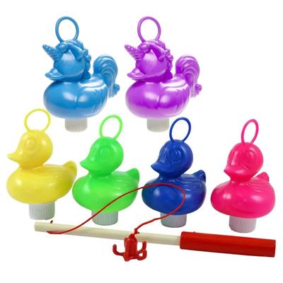Hengelspel / eendjes vangen kermis spel - voor kinderen - met 6 eendjes - en 1 hengels