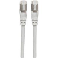 Intellinet 736749 RJ45 Netwerkkabel, patchkabel CAT 6A S/FTP 10.00 m Grijs Folie afscherming, Afscherming gevlochten, Halogeenvrij 1 stuk(s)