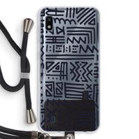 Marrakech print: Samsung Galaxy A10 Transparant Hoesje met koord