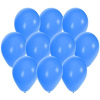 60x stuks Blauwe party ballonnen 27 cm - thumbnail