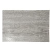 Secret de Gourmet tafel placemat in grey wash hout print - PVC - 45 x 30 cm - Onderleggers