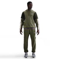 Nike Club Fleece Hoodie Olijfgroen Grijs Groenbruin Wit