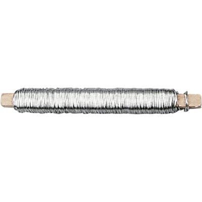 Creativ Company Bloemendraad, dikte 0,6 mm, zilver, 50 m/ 1 rol