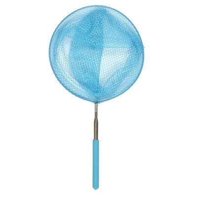 Schepnet - telescopisch - 70 cm - blauw - aluminium - visnet / vlindernet - uitschuifbaar