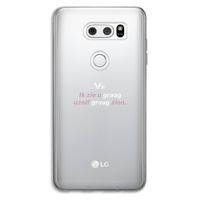 uzelf graag zien: LG V30 Transparant Hoesje