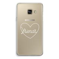 Friends heart pastel: Samsung Galaxy A3 (2016) Transparant Hoesje - thumbnail
