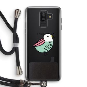 Birdy: Samsung Galaxy J8 (2018) Transparant Hoesje met koord