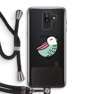 Birdy: Samsung Galaxy J8 (2018) Transparant Hoesje met koord