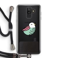 Birdy: Samsung Galaxy J8 (2018) Transparant Hoesje met koord