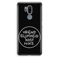 Vriendelijkheid: LG G7 Thinq Transparant Hoesje