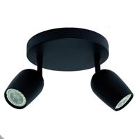 Freelight Spot Trova 2 lichts Ø 20 cm zwart